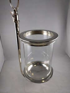 Pottery Barn Arlington Brass Wall Mount Hurricane Glass Candle