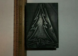 christmas wooden printing blocks