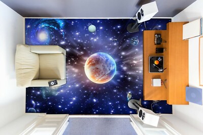 3D Planet Stars 365 Fußboden Wandbild Unentschied BildTapete Familie DE Zoe