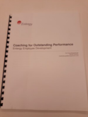 Entergy Coaching for Outstanding Performance Employee Development Booklet
