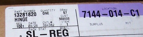 GM OEM UPPER LEFT DOOR HINGE - 13281820 - BUICK - NEW - Picture 5 of 5