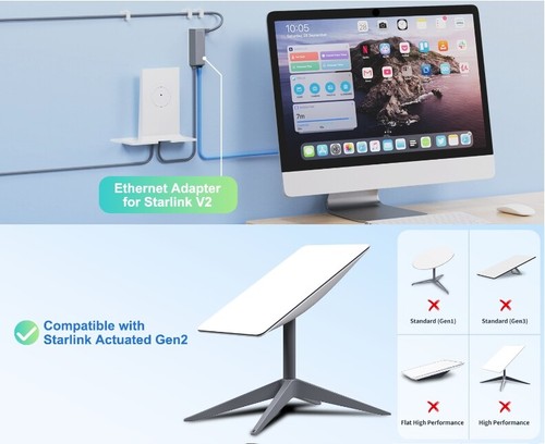 Für Starlink Ethernet Adapter Gen 2 V2 Kabelgebundene Internetverbindung - Afbeelding 6 van 8