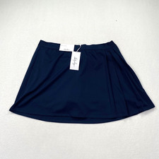 Lady Hagen Women's Performance Golf Tennis Skort Size XL Blue 16" Side Pleat