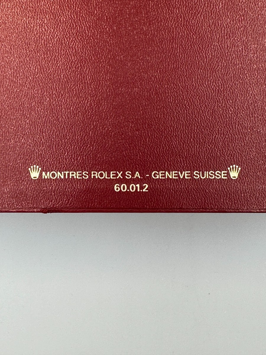 VINTAGE GENUINE ROLEX Watch Box case 60.01.2 wood leather