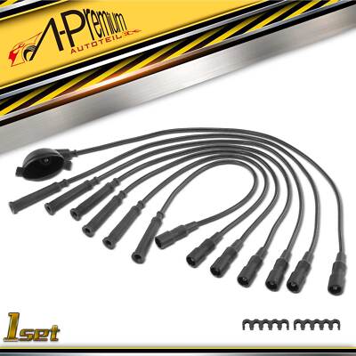 7x Zündleitungssatz Zündkabel für BMW E30 320i 325e E28 520i E23 12121705714