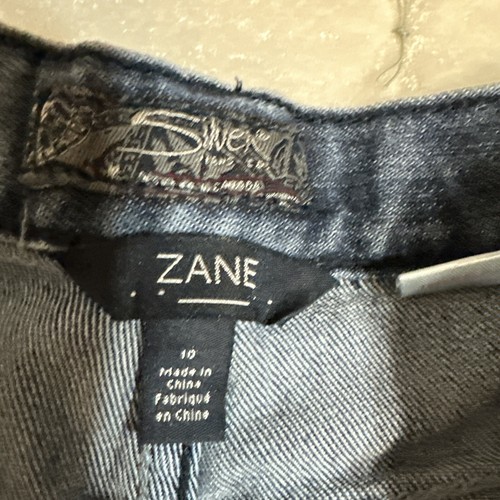 Silver Jeans Youth Boys 10 Zane Blue Straight Stretch Medium Wash Denim - Picture 2 of 5