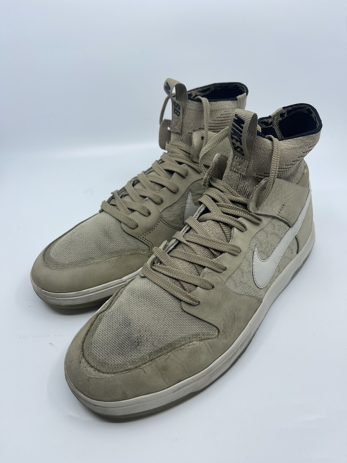 Nike SB Zoom Dunk High Elite Khaki 917567-200 Men’s Size 10 Rare Skate Grail