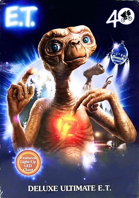 NECA Deluxe Ultimate E.T. The Extraterrestrial has Light Up Chest NECA NEW