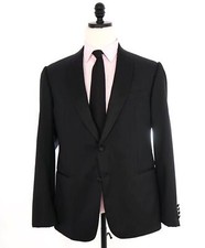  2,295 ARMANI COLLEZIONI -  M LINE  Textured SHAWL COLLAR Tuxedo Suit - 46R