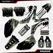 Woodland Savage Racing Camo Graphics kit fits Honda Crf250 06-09 Crf 250 Decal