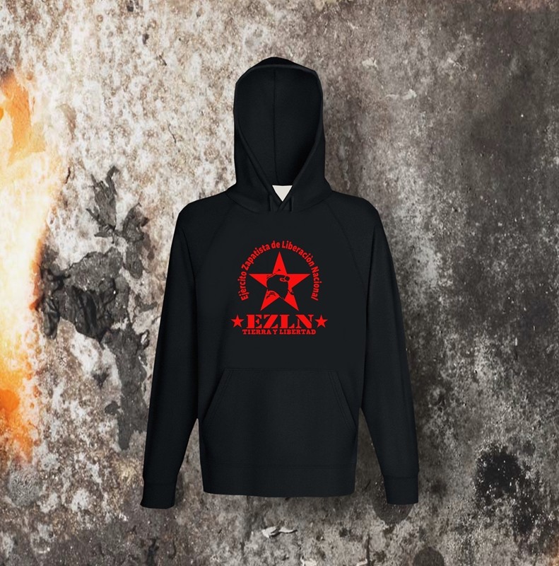 Hoodie Motiv EZLN Tierra y libertad, S bis 5XL