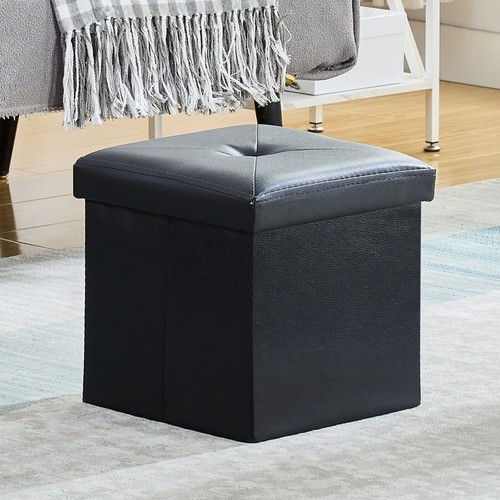 Folding Storage Ottoman Bench Versatile Footstool or Footstool for Living Room - Picture 2 of 39