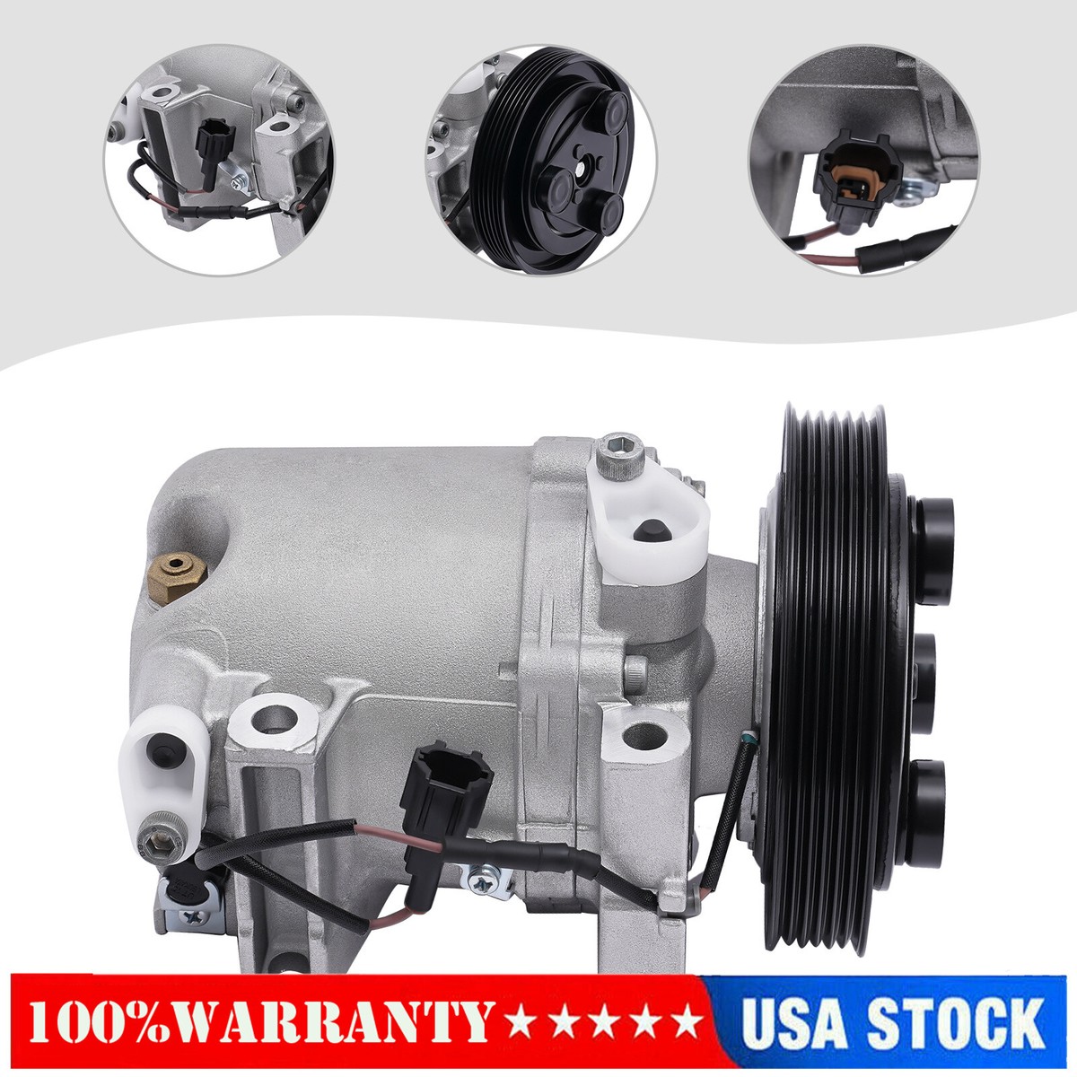 For 2000-2006 Nissan Sentra 1.8L 2.0L A/C AC Compressor W