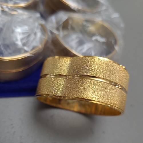 6 Boxed Tiffany 9 ct gold-plated Vintage Napkin Rings/Placecard holder wedding - Bild 3 von 15
