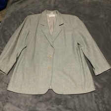 Vintage Elisabeth by Liz Claiborne Wool Blazer Jacket 2 Button Sz 14 Multicolor
