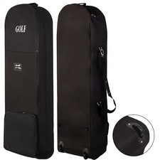 Golf Travel Bag for Airline with Wheels Protector Golf Club Carrier Bag Foldable
