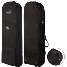 Golf Travel Bag for Airline with Wheels Protector Golf Club Carrier Bag Foldable