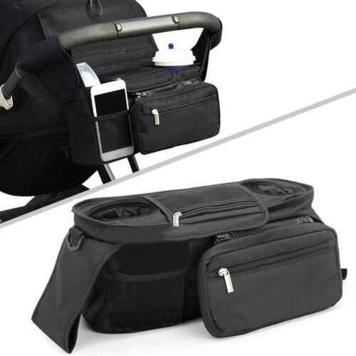 Oxford Buggy Storage Bag Multiple Pockets Stroller Organiser  Stroller - Picture 1 of 12