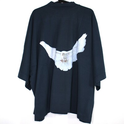 Yzy x GAP Mens XL Oversized 3/4 Sleeve Dove Cropped Heavy T-Shirt NEW R1613