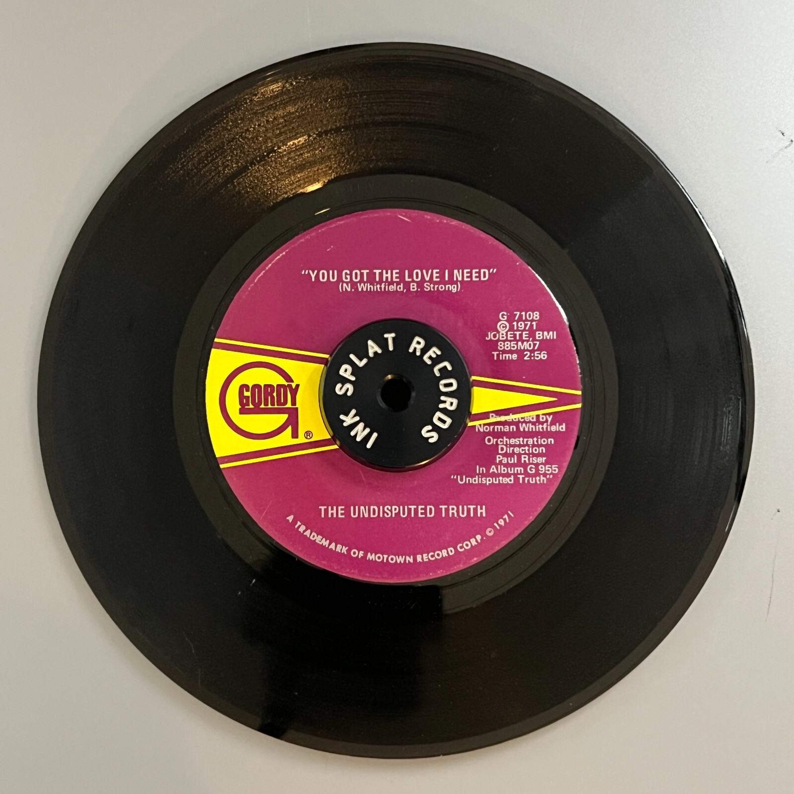Undisputed Truth - You Got The Love I Need - Gordy  - Northern Soul 45rpm USA