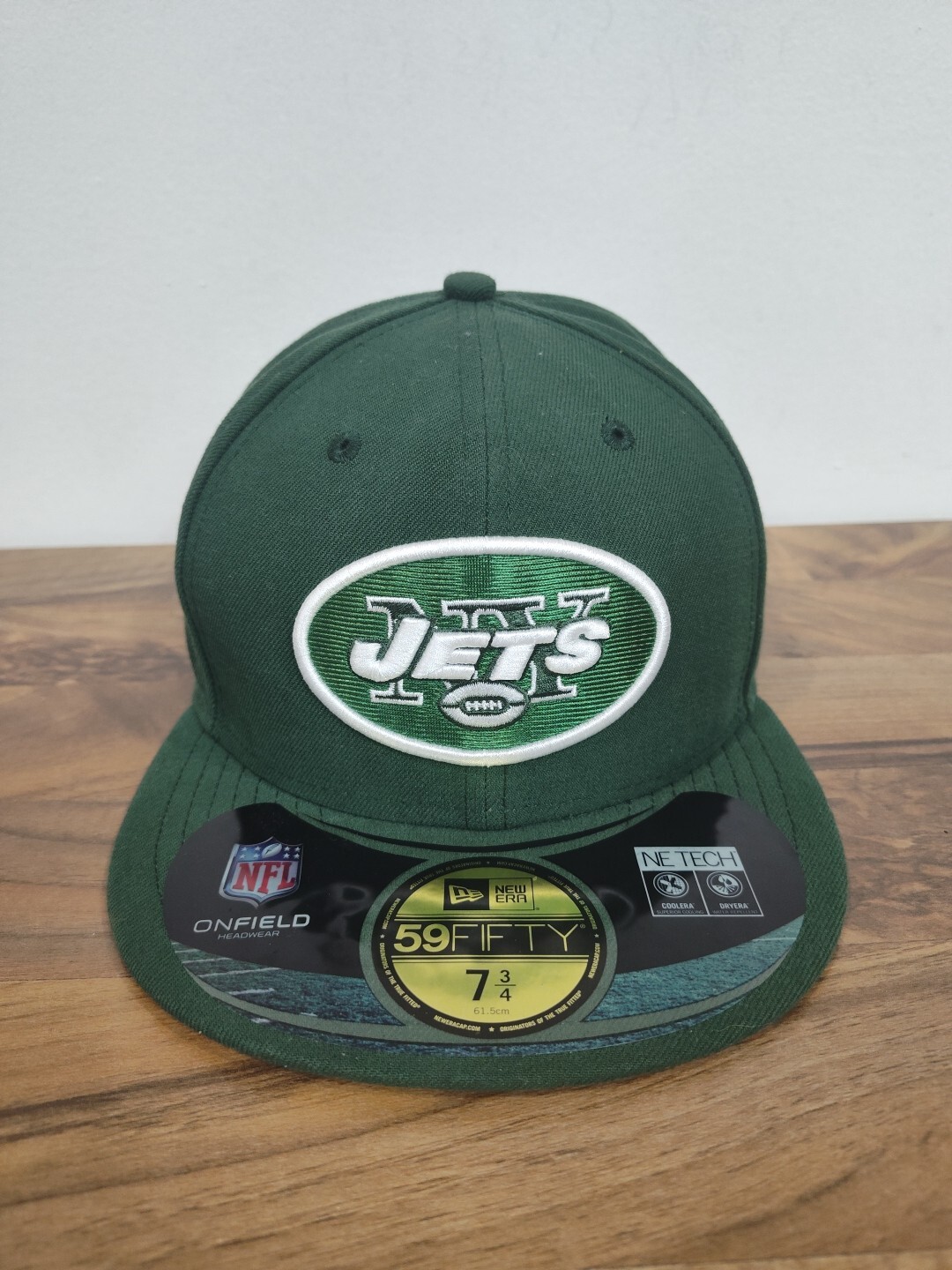 New York Jets New Era 59Fifty NFL Green On Field Fitted Size 7 3/4 Hat