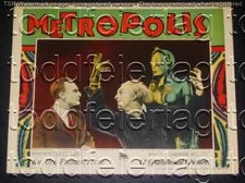 METROPOLIS 1927 * FRITZ LANG * BRIGITTE HELM * SCI-FI * RARE LOBBY CARD * MINT!!