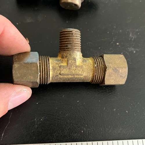 Vintage Sherman & Hoke OK Brass Needle Valve Compression Fittings + Extras - Picture 5 of 12