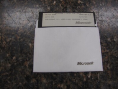 Vintage 1989 Microsoft Excel for OS/2 Program 5.25” Floppy Disk Ver 2.2 ...