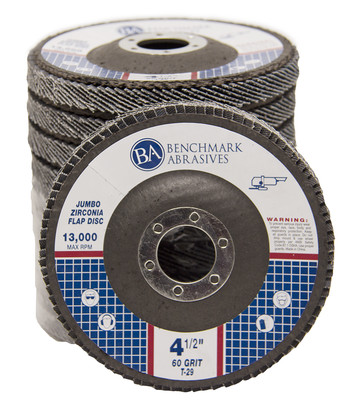 5 Pack 4.5  x 7/8'' Jumbo 60 Grit Zirconia Flap Disc Grinding Wheels T29