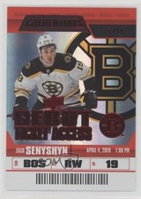 2019-20 Upper Deck Credentials Debut Ticket Access Red 36/99 Zach Senyshyn 03uh