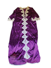 Vintage Royal Purple Robe Nightgown Nylon Tricot 2X 80s Glam Rock