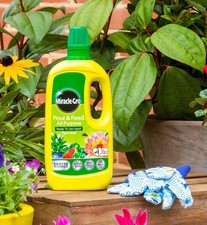 MIRACLE-GRO ALL PURPOSE LIQUID PLANT FOOD 1L POUR & FEED CONCENTRATED FERTILISER 8.65 per litre