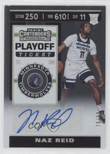 2019-20 Panini Contenders Rookie Sticker Playoff Ticket 79/99 Naz Reid Auto 0o3b