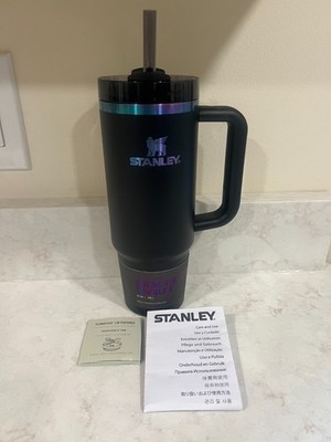 STANLEY CUP THE FLOWSTATE QUENCHER H2O TUMBLER 30oz BLACK CHROMA SHIPS FROM OHIO