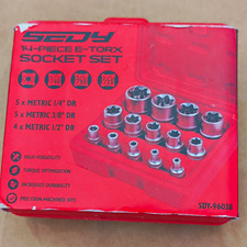 E-torx 14-piece Female Torx Socket Set E4-e24 E-torx 14-piece Female Torx Socket Set E4-e24