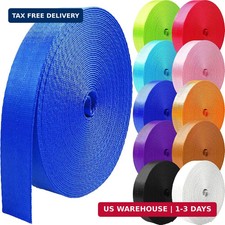 Nylon Webbing 1 inch 1.5 inch 2 inch Webbing Nylon Strap Backpack Straps Belt, 1