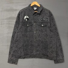 Disney Nightmare Before Christmas Denim Jacket Black Jack Skellington XL