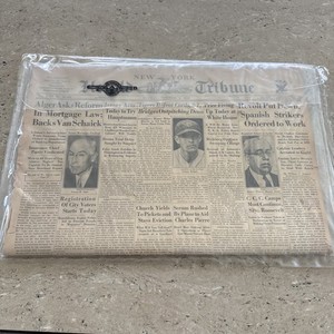 VTG New York Tribune 1930’s Newspaper post WWI War 10-8-1934 Complete Sealed