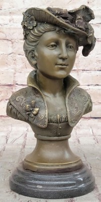 Elegant Original Signed By Milo Nu Bronze Sculpture Hot Cast Figure Hand Made NR