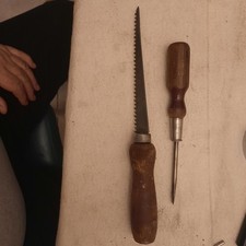 Vintage Stanley Keyhole Saw No. 15-206 & Slot Tip Screwdriver No. 70 Made in USA