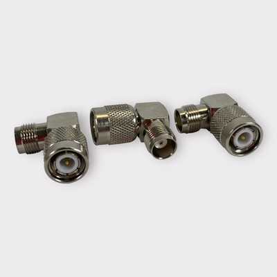 TNC Right Angle (TNC Male To TNC Female) Coaxial Connector **Lot of 3**