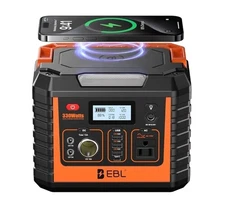 EBL Portable Power Station 300, 110V/330W Pure Sine Wave Solar Generator...R1W1
