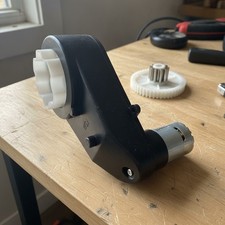 Compact 12V DC Gearbox Motor for Kids Electric Cars - 40000 RPM, Easy Install