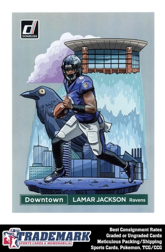 2024 Donruss #1 Lamar Jackson Downtown! SSP Case Hit - Ravens