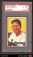 1951 Bowman #257 Birdie Tebbetts Indians PSA 6.5 - EX/MT+