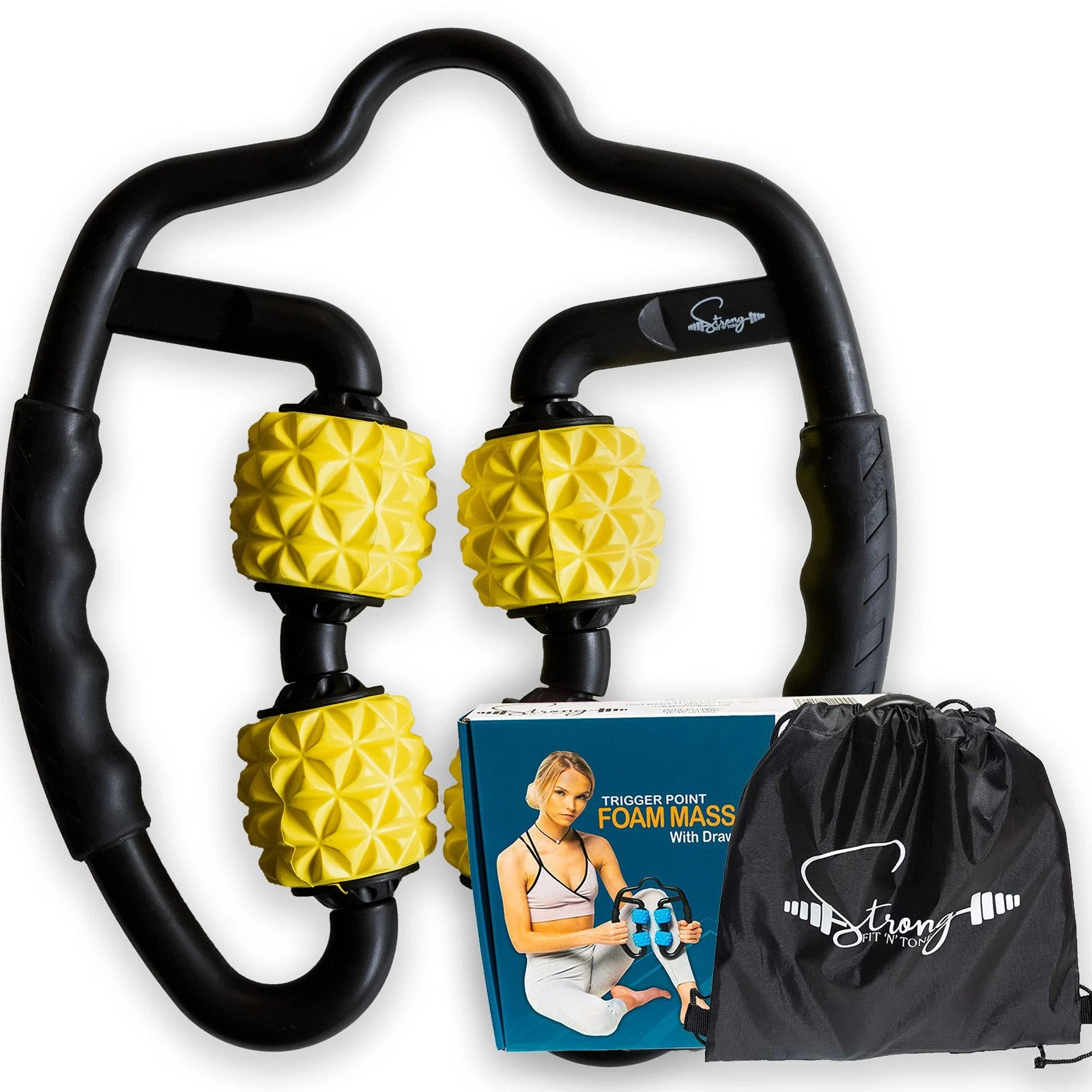 Muscle Roller for Muscles Deep Tissue/w Drawstring Gym Bag | Cellulite Remove...
Opens in a new wind
