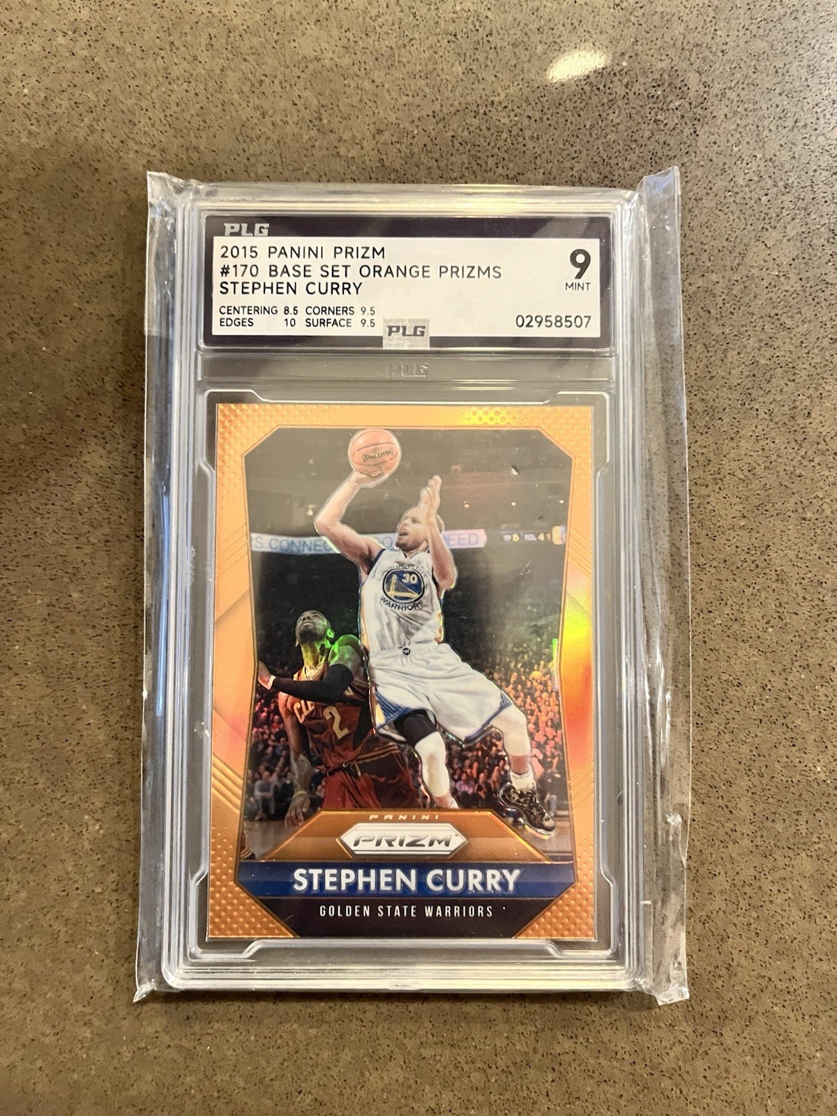 2015-16 Prizm Stephen Curry True Orange /65