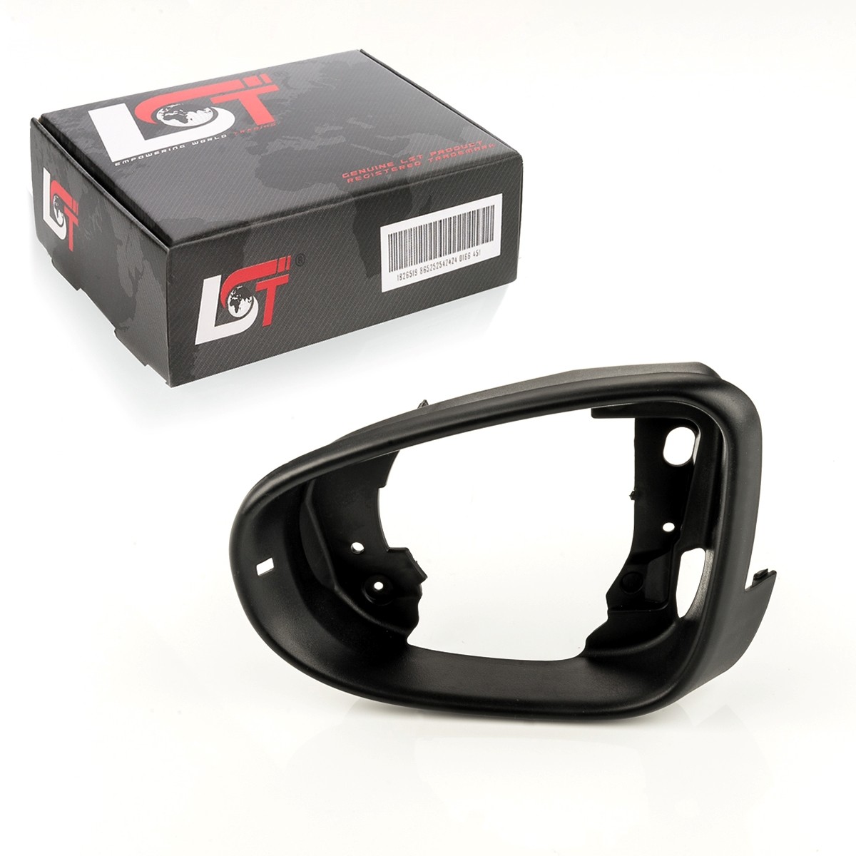 Left Inner Door Mirror Trim Frame Cover Black for VW TOURAN 1T 2009-2015