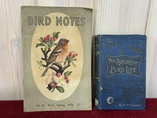 Antique Bird Books x2 The Story of Bird Life W. P. Pycraft 1900 & Bird Books '56
