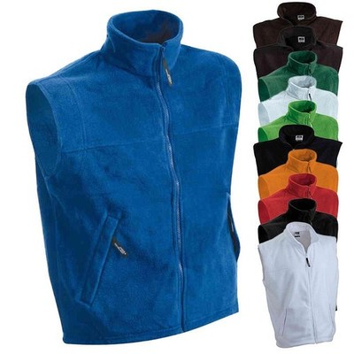 Herren Fleeceweste, wärmende Qualität bis Größe 4XL, 11 Farben, 2 Taschen